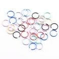 thumbnail image 3 of K-KED 2PCS Fake Piercing Nose Lip Ring Hoop Ear Body SILVER BLACK GOLD Steel Clip On-gold, 3 of 9