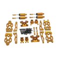 thumbnail image 4 of Almencla 1/16 RC Car Upgraded Metal Parts RC Car Accessory Sturdy Spare Accessory Kits for Q130A C8805 DIY Accessory RC Hobby Car Golden, 4 of 8