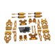 thumbnail image 5 of Piezas de metal mejoradas para coche RC 1/16, repuesto de pieza de coche RC para 16101 16102 16103, Dorado, 5 of 9