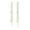 Gold, variant on Elli by Julie & Grace Women Crystals Half Moon Earring Long Chain Ear Line 925 Silver