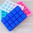 thumbnail image 3 of Bandejas de cubitos de hielo Liberación de silicona 15 Rejillas Bandejas de hielo con tapa extraíble resistente a derrames Apilable DIY, 3 of 8