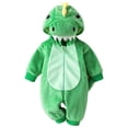 thumbnail image 6 of Dakiuu Baby Boys Girls Dinosaur Costume Hooded Romper With Tooth Hood And Tail, 6 of 9