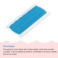 thumbnail image 3 of Uxcell Lace Trim Vintage 0.98" x 10yards Blue Lace Ribbon For Clothes Fabric Wedding Decoration Gift Wrap, 3 of 5