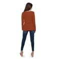 thumbnail image 3 of Blusa con botones metalicos Roman Fashion /Juvenil, 1912 (Chedron) cafe G, 3 of 4