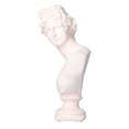 thumbnail image 2 of Figura de personaje de estilo nórdico, busto, estatua, adorno artesanal para escritorio, sala de estar, oficina, blanco lechoso y rosa, 2 of 14