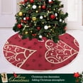 thumbnail image 6 of Coolnut Valentine's&nbsp;Day Love Heart&nbsp;Tree&nbsp;Skirt Double&nbsp;Layers Xmas Tree Skirts, Valentine's&nbsp;Day Holiday Party Indoor Outdoor Home Office Ornaments, 48", 6 of 6