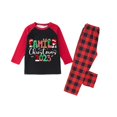 thumbnail image 2 of Conjuntos de pijamas navideños familiares a juego Grinch 2024, pijama de Grinch con parte superior y pantalones de pijama a cuadros, pijama de Grinch para niños y adultos para la familia, 4 Años, 2 of 3