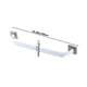 thumbnail image 3 of Estante de pared para zapatillas de baño Frees, diseño de 2 niveles con marco de metal, almacenamiento plegable y ajustable, ideal para el hogar y el dormitorio.,Wsvlmg, 3 of 9
