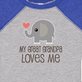 thumbnail image 4 of Inktastic Great Grandpa Loves Me Boys or Girls Baby Bodysuit, 4 of 5