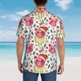 thumbnail image 3 of Lsque Christmas Cute Pigs pattern Hawaiian Shirt for Men, Unisex Summer Beach Casual Short Sleeve Button Down Shirts-Large, 3 of 9