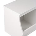 thumbnail image 4 of Hawthorne Collections Stackable 2-Bin Storage Cubby in White, 4 of 5