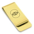 thumbnail image 1 of Stainless Steel Sacred Geometry Vesica Piscis Classic Slim Money Clip Credit Card Holder, 1 of 2