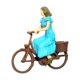 thumbnail image 5 of Figuras de ciclistas de resina a escala 1/87, adornos de personajes pequeños para maquetas de escenas en miniatura. Muchacha, 5 of 9