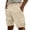 Beige, variant on Men's Cargo Linen Shorts Lightweight Quick Dry Beach Shorts Outdoor Travel Active Fishing with Multi Pockets