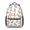 Dinosaur and Floral, variant on Dinosaur and Floral Off White Pattern Backpack for School, Cute School Bag with Adjustable Shoulder Straps and Padded Back, 15.3"x11"x6.7"