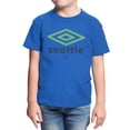 thumbnail image 2 of Umbro Kids Seattle City Diamond Logo T Shirt (Royal, XS-XL), 2 of 4