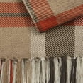 thumbnail image 3 of Split P Beige October Spice Plaid Throw 60''L, 3 of 4