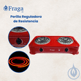 thumbnail image 4 of FRAGA Parrilla Eléctrica, FRAGA G22, 2 Quemadores de Resistencia, 800W, 127 V, 60HZ,, Hecho en México., 4 of 4