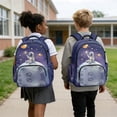 thumbnail image 4 of Xoenoiee Astronaut Planet Star Print Kids School Backpack Heavy Duty Schoolbag Travel Casual Daypack Teens Boys Back to School Gifts 17 Inch Bookbag Middle School Students Rucksack, 4 of 7