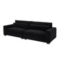 thumbnail image 2 of 104.37 Inch For Livingroom, Apartment. Modern Fabric Couch With Frame. Comfortable And Stylish Black Hotel Lobby - Mid Century Long-term Stability, 2 of 4