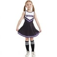 thumbnail image 4 of LOLANTA Girls Cheerleader Costumes Dresses Cheerleading Outfit Cheer Uniform Pom Poms, 4 of 6