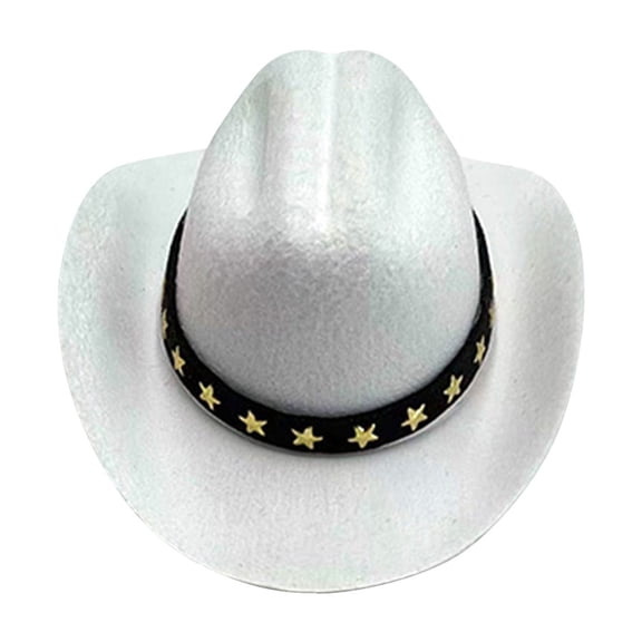 Pet Dog Outlaw Hat, Adjustable Puppy Outlaw Costume for Small Dogs and Cats, Western Style Pet Party Decoration and Photo Shoot Accessories for Birthdays, White