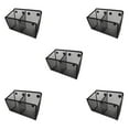 thumbnail image 2 of relayinert Magnetic Pencil Holder Black Mesh Basket Table Locker for Refrigerator 2 grid Small 5Set, 2 of 6