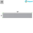 thumbnail image 3 of 6 in. x 36 in. Stainless Steel Door Kick Plate – 22 Gauge 430 #3 Finish with Mounting Screws, 3 of 6