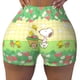 thumbnail image 3 of Pantalones cortos de ciclismo para entrenamiento de voleibol con paisaje de Van Gogh personalizado de Snoopy y Charlie Brown Pantalones cortos de yoga para gimnasio de Peanuts para mujer, 3 of 5