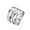 Silver, variant on Unisex Stainless Steel 15mm Trendy Solid Knot Crisscross Intertwined Crossover Infinity Chunky Statement Ring Wedding Band Gold Size 9