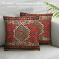 thumbnail image 3 of Nawypu  Throw Pillow Cover Case Antique Oriental Turkish Carpet Pattern Print Red - Soft Pillow Case for Decorative Bedroom/Livingroom/Sofa/Farm House - Cushion Covers, 3 of 5