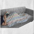 thumbnail image 6 of Geometric Soft Flannel Fleece Blanket, Abstract Watercolor Effect Rainbow Color Transition Theme Dots in Various Sizes, Cozy Plush for Indoor and Outdoor Use, 70" x 90", Multicolor, by Ambesonne, 6 of 6