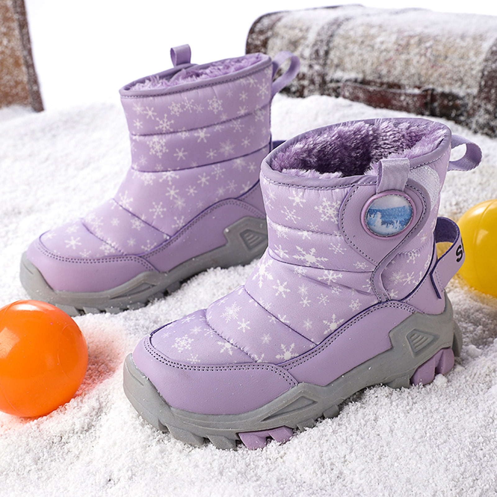 dmqupv Fancy Kids Shoes Boots Girls Boys OutdoorBoots Warm Boots