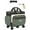 Green Black, variant on Fegat Rolling Craft Bag,Rolling Teacher Bag with Insulated Lunch Bag, Large Sewing Machine Tote & Accessory Storage, Detachable Rolling Transport Tote for Crafts, Teaching, Office, Black
