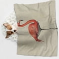 thumbnail image 6 of Yiaed Flamingo Sitting On Chair Print Dog Blankets-Cat Blanket Washable for Couch Protection,Puppy Blanket, Soft Plush Reversible Throw Furniture Protector-Large, 6 of 8