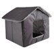 thumbnail image 4 of Caseta para gatos, cama para mascotas, impermeable, para otoño e invierno, suministros para mascotas, nido cálido para gatos. L, 4 of 9