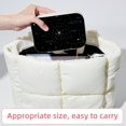 thumbnail image 6 of Gemini Decorative Velvet Earring Holder Display Case Storage Box Portable with Removable Compartment - Gift Ideal, 6 of 7