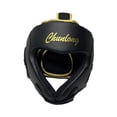 thumbnail image 2 of Casco de entrenamiento de boxeo Casco transpirable en la frente del engranaje y la protección del oído para los entusiastas MMA SANDA Men Wrestling Negro de oro, 2 of 8