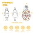 thumbnail image 2 of Wearable Lamb Fleece Blanket Hoodie,Pioneer Flower Floral Print Pattern Oversized Sherpa Blanket Hoodie with Super Pockets,Super Warm Fuzzy Pullover for Women & Men, 2 of 4