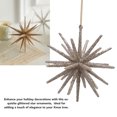 thumbnail image 3 of 5 Uds. Adornos De árbol Colgantes De Estrella De Navidad Con Purpurina, Hermosas Decoraciones De Estrellas 3D Para Vacaciones, Decoración De Fiesta, 3 of 7