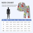 thumbnail image 2 of Salouo Cute Dinosaur Print Button-Front Long Sleeve Pajama Set for Men, Soft 2Pjs Men's Long Sleeve Sleepwear -Small, 2 of 7