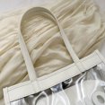 thumbnail image 3 of Bolso De Hombro Moda femenina embrague impermeable transparente axila Bolso para mujer (blanco), 3 of 9