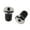 Silver, variant on 2Pcs Handlebar End Plugs Electroplating Universal Aluminum Alloy Road Mountain Bike Grip Bar End Cap for MTB