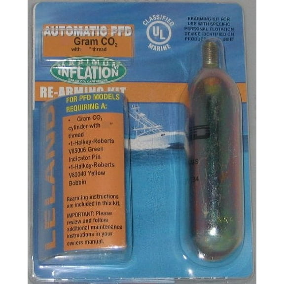 Leland V85000-Automatic, 38 Gram CO2, 3/8", Inflatable PFD Rearming Kit