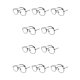 thumbnail image 1 of Qarigey Gafas de sol poligonales con montura pequeña a la moda para hombre y mujer, lentes polarizadas, protección , cómodas, negras, negro anti-azul 10Conjunto, 1 of 6