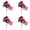 4PC B, variant on 4 Bunches Memorial Day Artificial Flowers,13in Red Blue White Cemetery Flower with Spikes and Flags,Patriotic Bouquet Decorations for Veterans Day 4th of July Independence Day Grave Home Decor