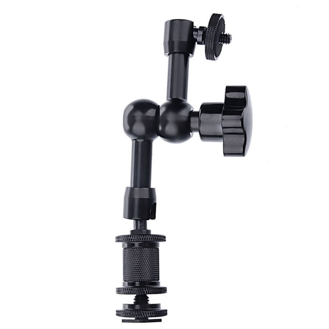 IFANLANDOR 2Pcs Articulating Arm Clamp for Monitor Aluminum Alloy Black