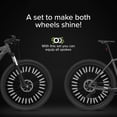 thumbnail image 4 of Bicycle Spoke Skins, Water-resistant Reflective Spokes Reflectors for Enhanced Nighttime Visibility, Decorative Protectors for Your Bike's Common Bicycle Spokes (36 Pieces), 4 of 6
