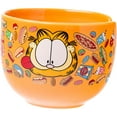thumbnail image 4 of Silver Buffalo Garfield Hungry Junk Food Ceramic Ramen Noodle Rice Bowl with Chopsticks and Spoon, Microwave Safe, 20 Ounces, 4 of 8