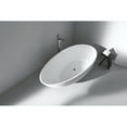 thumbnail image 5 of Vanity Art 59" x 31" Solid Surface Resin Stone Freestanding Bathtub, 5 of 10